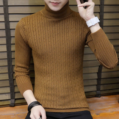 Men Winter Warmth Turtleneck Sweater Pullover Knitwear Sweater