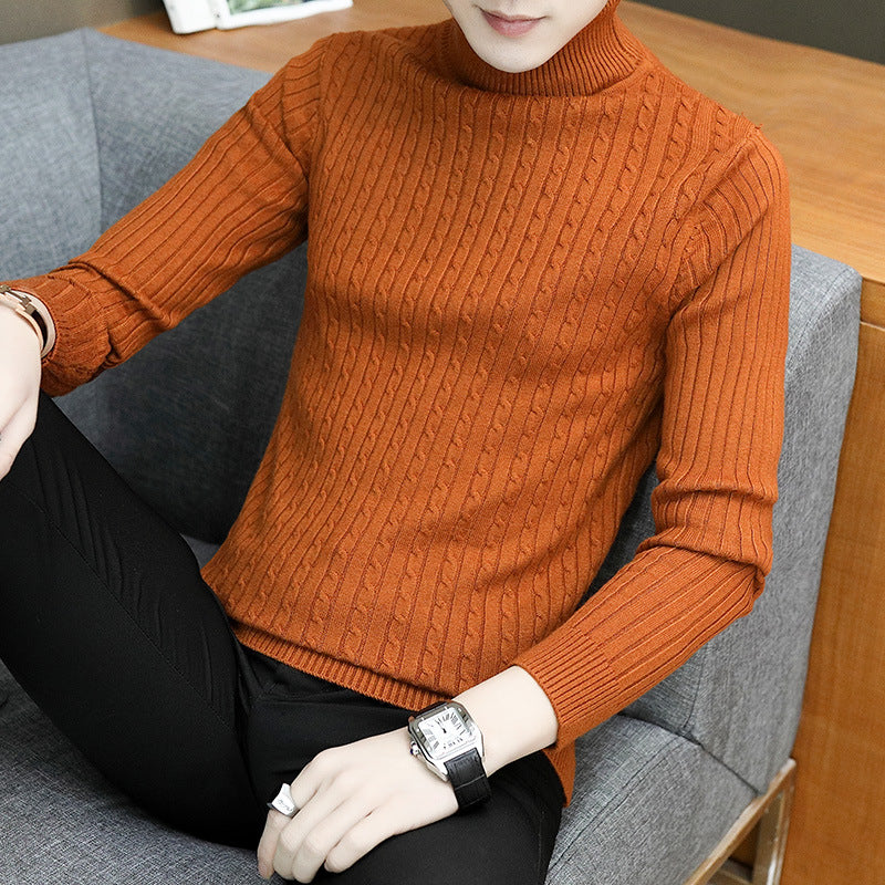 Men Winter Warmth Turtleneck Sweater Pullover Knitwear Sweater