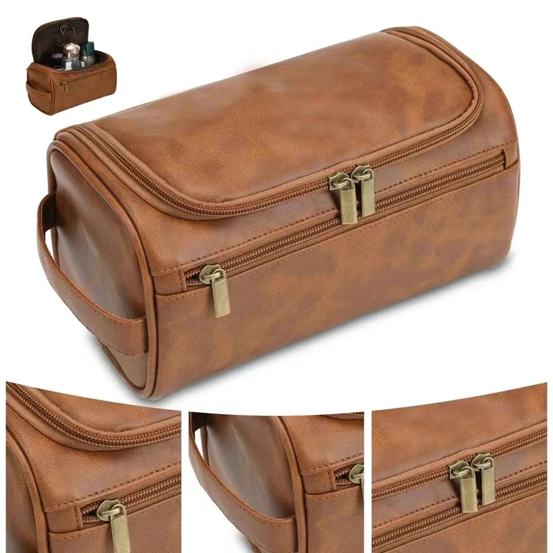 Men's Leather Toiletry Bag