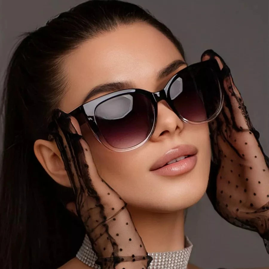 Fashion Cat Eye Big Frame Sunglasses for Women