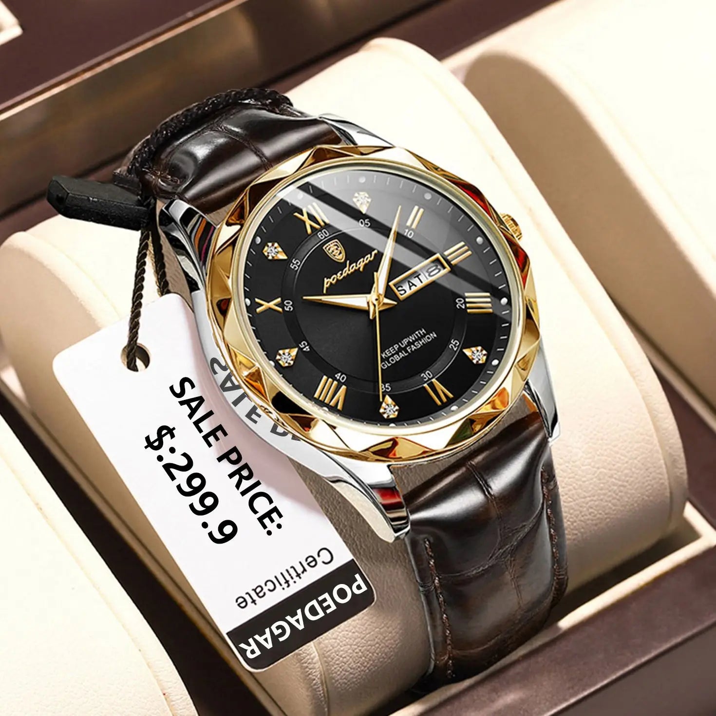 POEDEGAR luxury waterproof watch