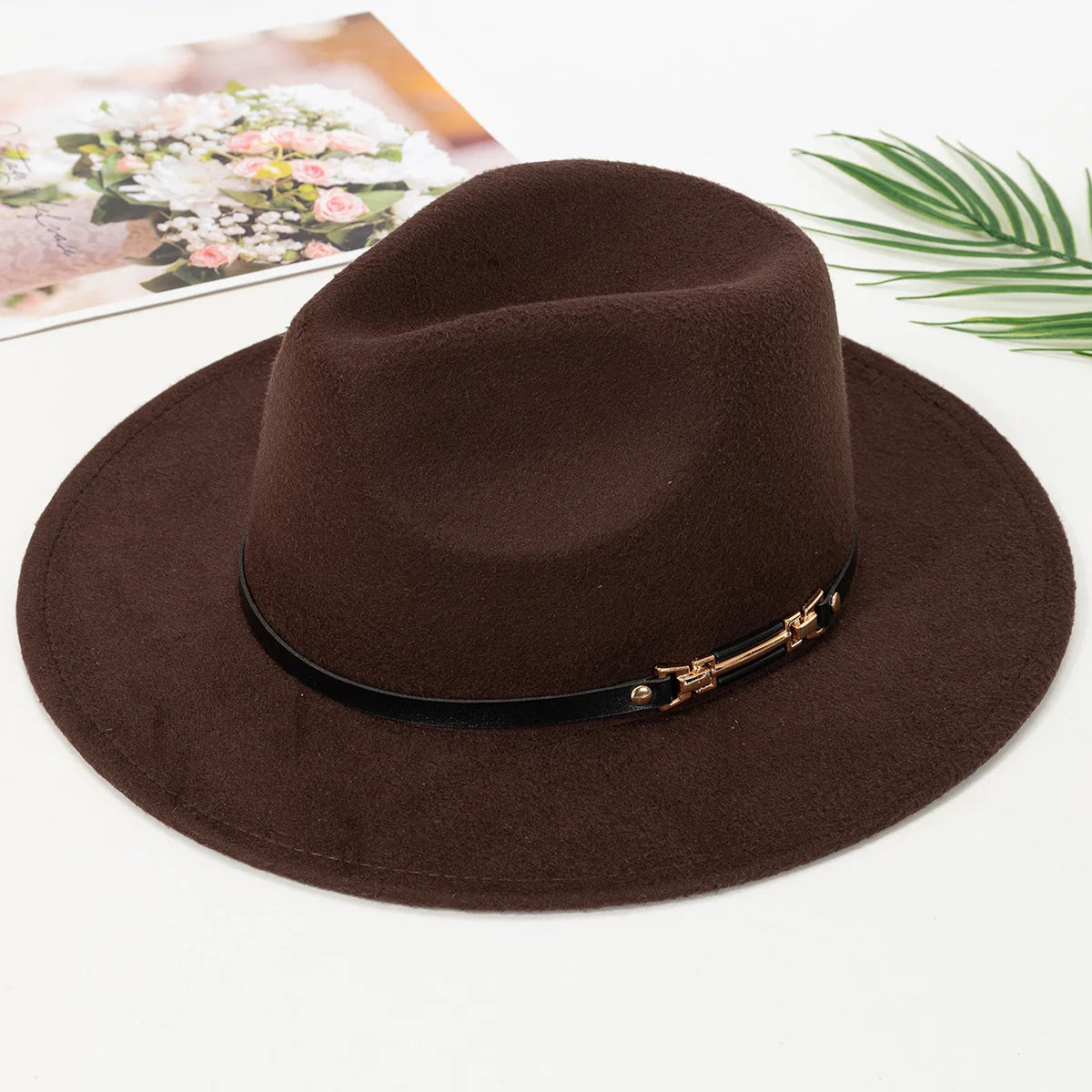 women's wool hat spring autumn winter vintage wool fabric