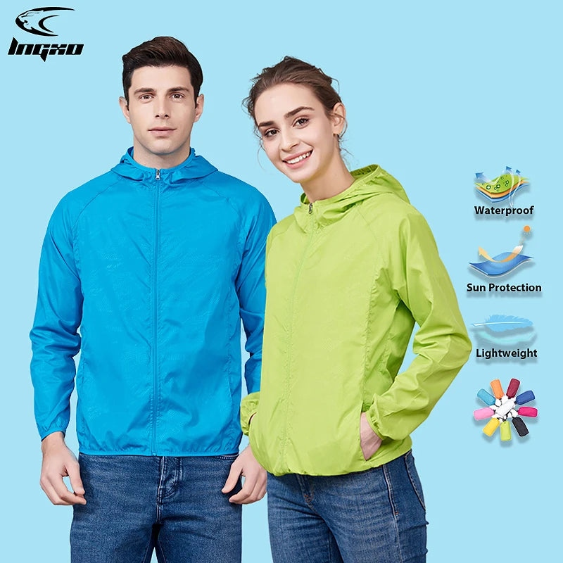 Unisex waterproof, quick-drying, windproof hiking jacket