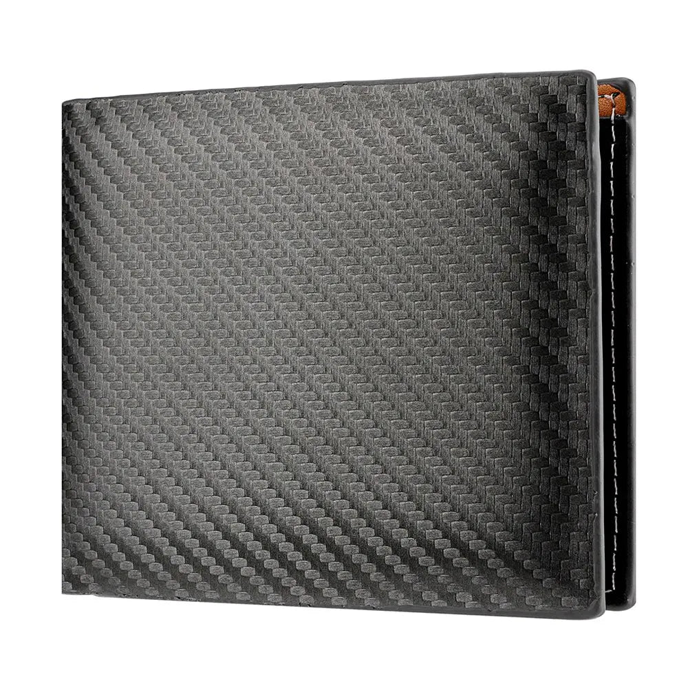 New carbon fiber wallet with integrated zipper