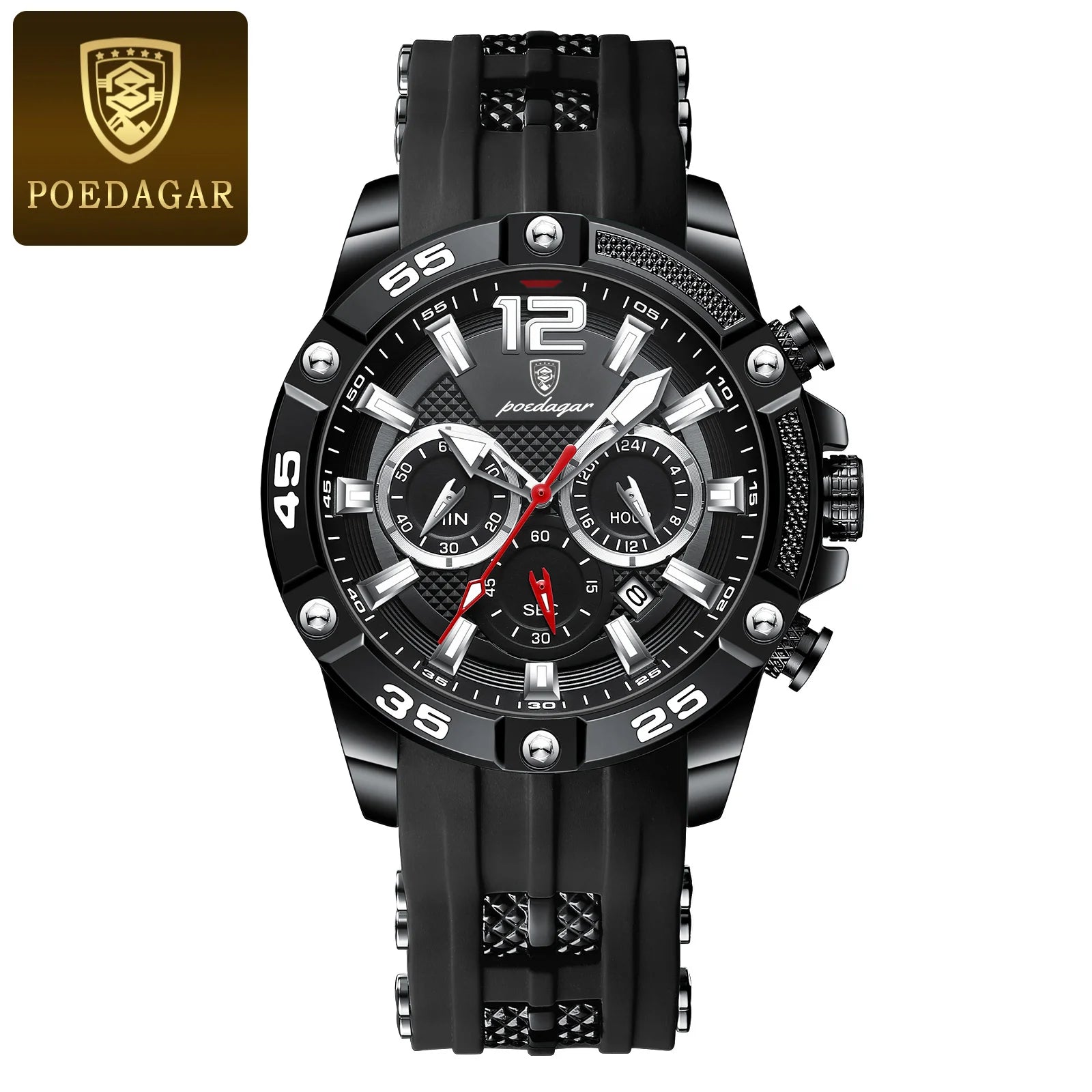 POEDEGAR casual luxury watch for vain men