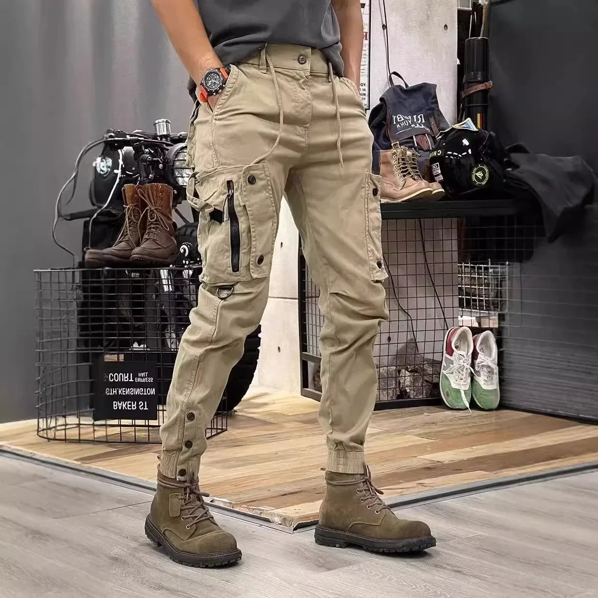 Cargo Pants Slims Your Silhouette  Versatile Fashionable Wear-Resistant