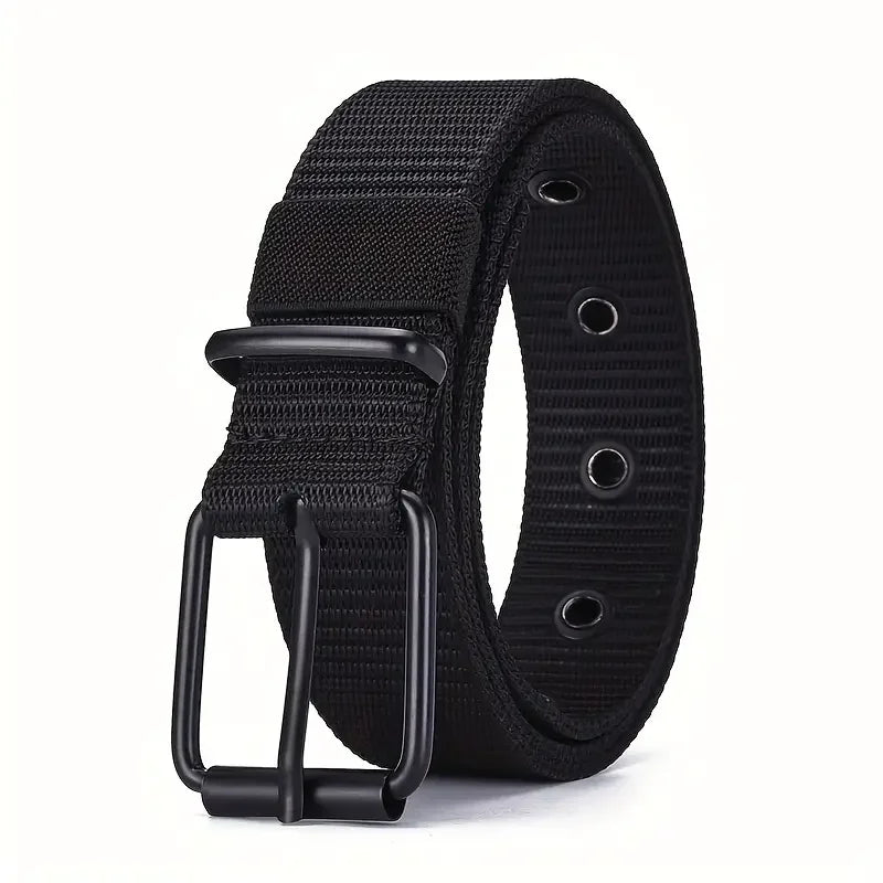 Men's durable nylon canvas belt, heavy duty tactical work belt with stylish quick release buckle.