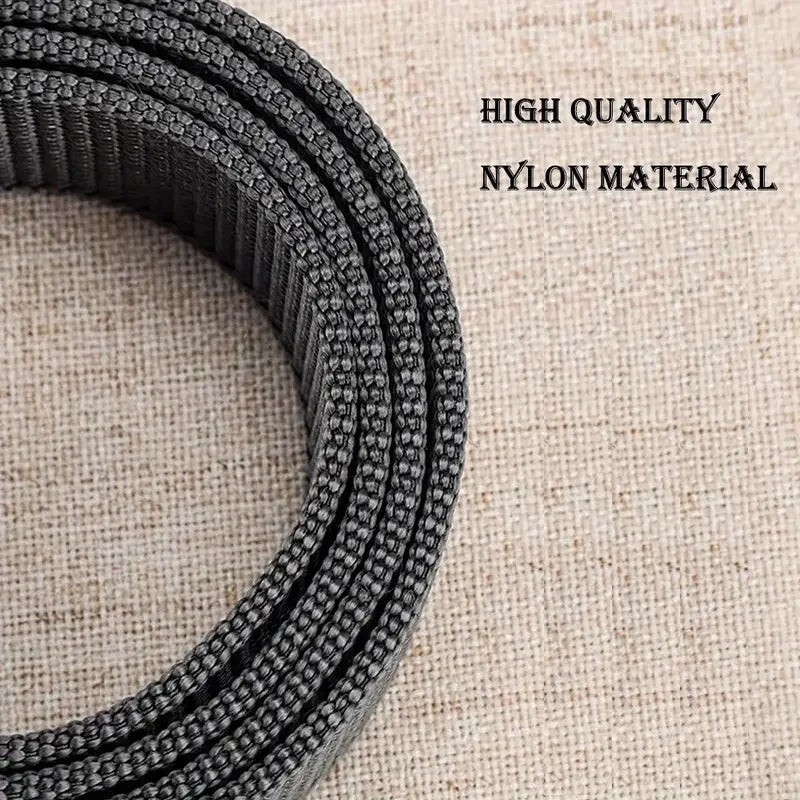 Men's durable nylon canvas belt, heavy duty tactical work belt with stylish quick release buckle.