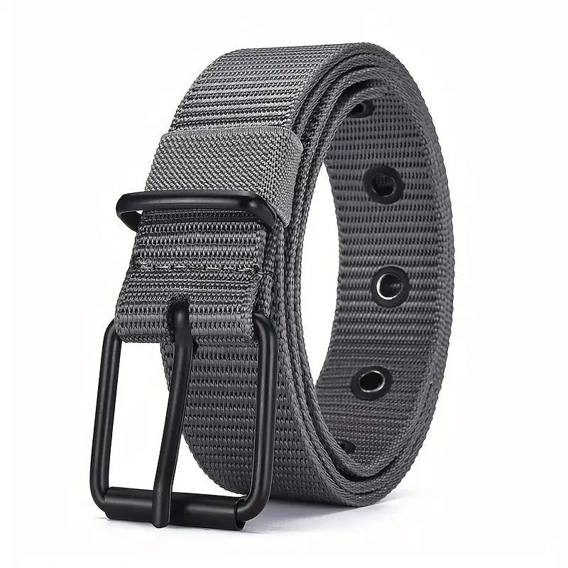 Men's durable nylon canvas belt, heavy duty tactical work belt with stylish quick release buckle.