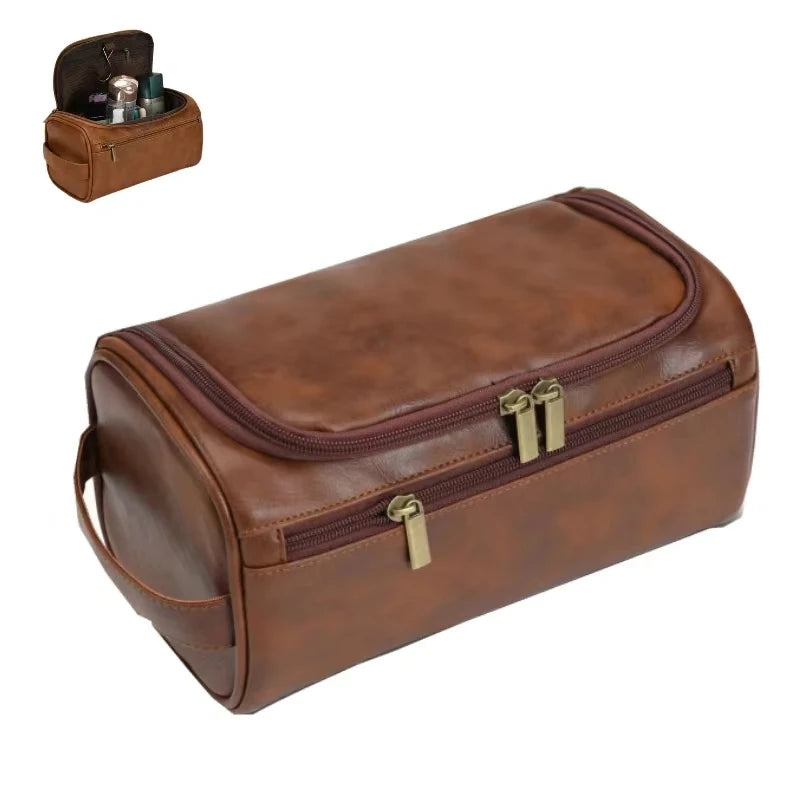 Men's Leather Toiletry Bag