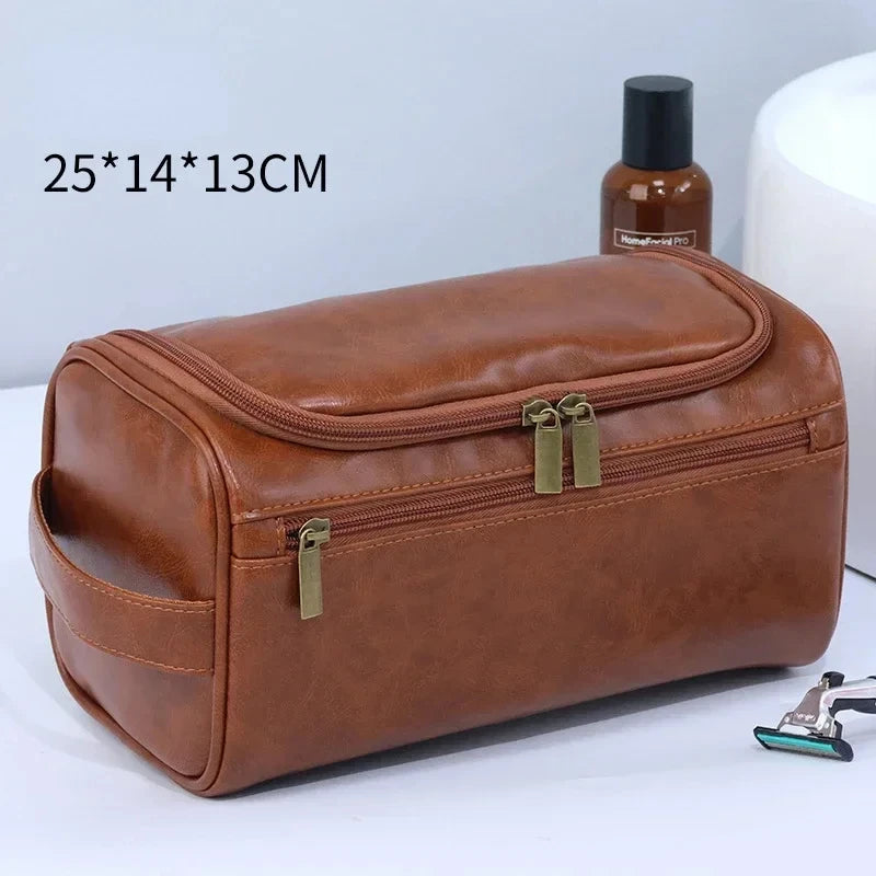 Men's Leather Toiletry Bag