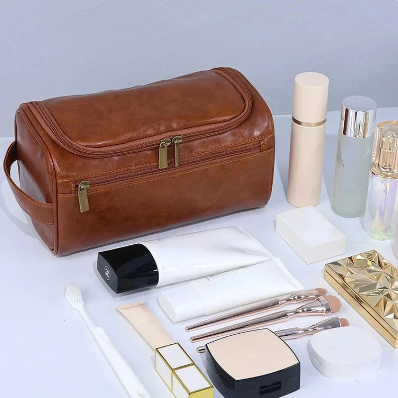 Men's Leather Toiletry Bag