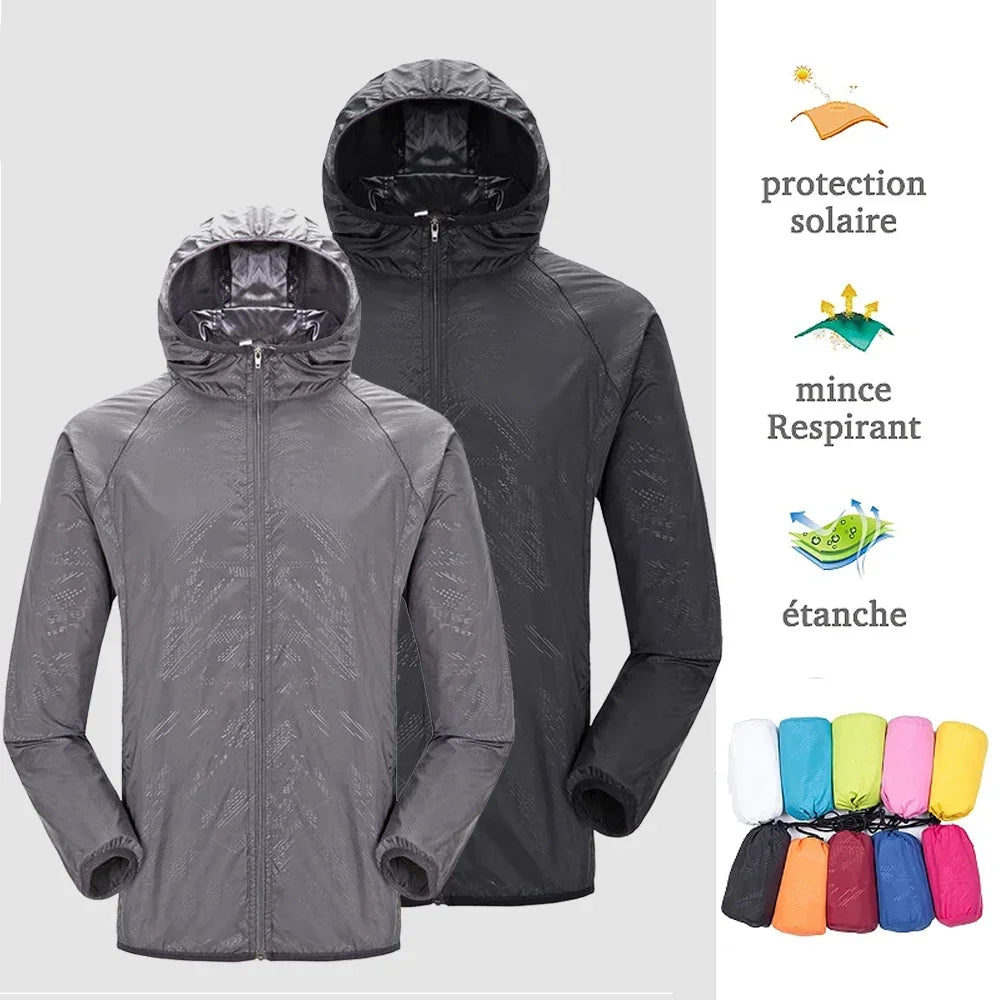 Waterproof Jacket for Men and Women UV Sun Protection Jacket