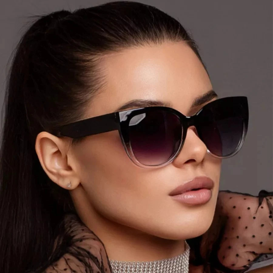 Fashion Cat Eye Big Frame Sunglasses for Women